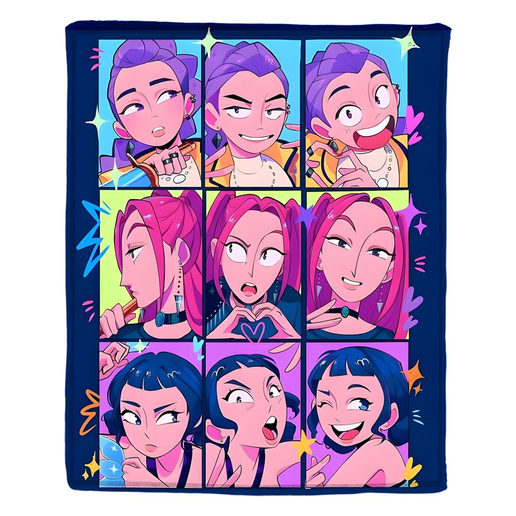 Flannel Digital Printed Blanket Conditioning Blanket Sofa Blanket Girl Gift