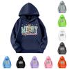 Child Fashion Lightweight Long Sleeve Pullover With Pockets  Print Hoodie