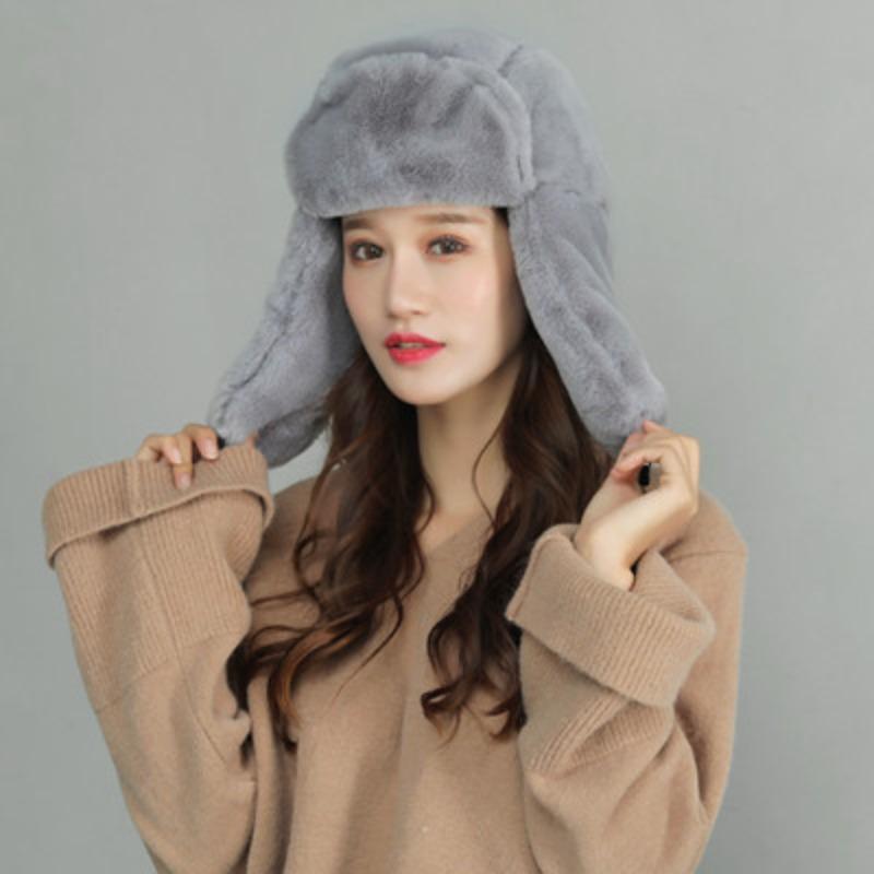 Шапка Thunderbolt женская милая зимняя теплая утолщенная защита ушей хлопковая шапка мужская ветрозащитная теплая плюшевая