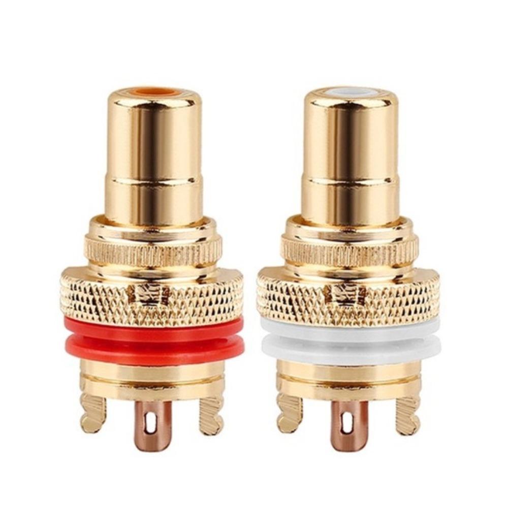 Аудиофильский RCA Jack Plug Медный Родий/Золото Покрытый CMC RCA Розетка для Терминалов Динамиков Аудио Проводные Соединители Панельная RCA Мама