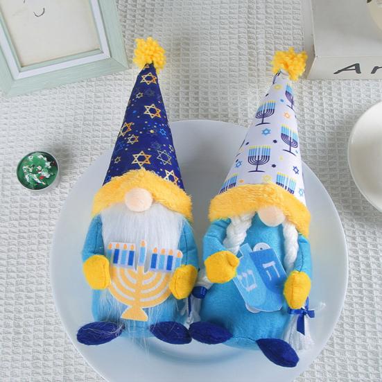 Gnome Doll Ornament Hanukkah Festival Faceless Doll Ornament Cultural Atmosphere Home Holiday Decoration