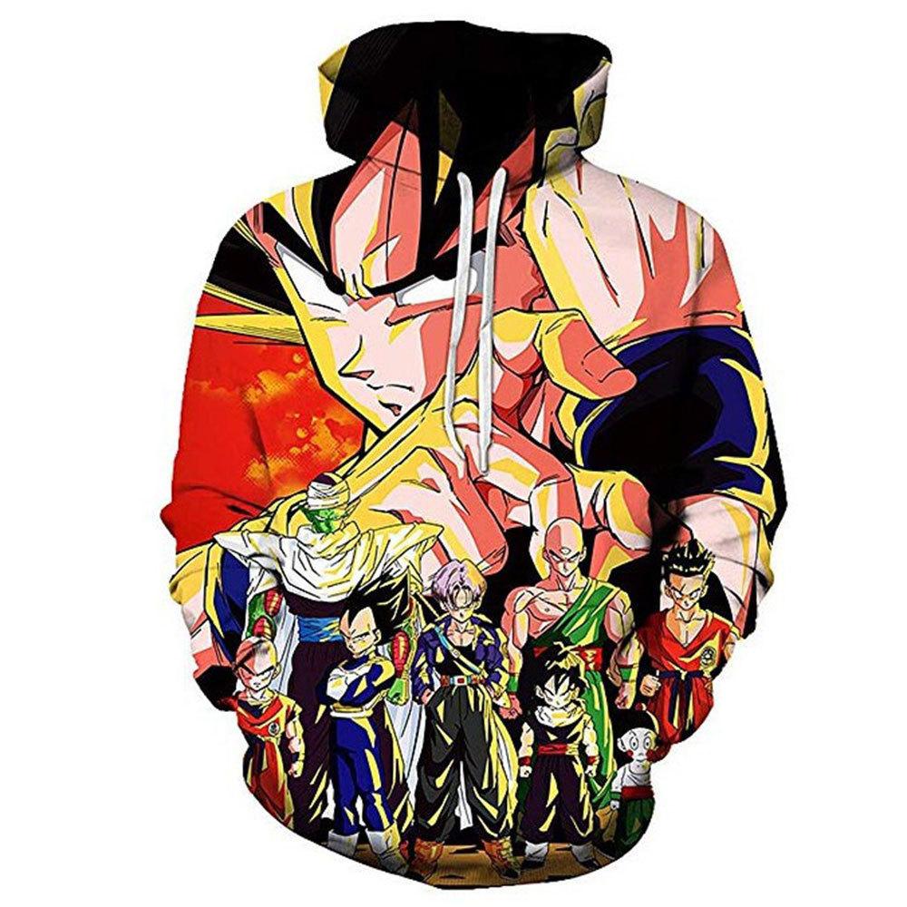 10 Colors Dragon Ball Cartoon Printed Hoodies 2025 Vintage Merch Hoodie Men and Women Hip-hop Sports Pullover Sweatshirt