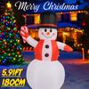 5.91FT Inflatable Toy Hat Snowman Candy Cane with LED Lit Xmas for Yard Lawn Party Decoration Xmas Home Supplies Ornament Gift