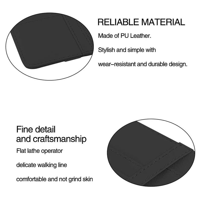 6 Colors 2023 Car Sun Visor Storage Box Bill Pen Card Holder Dvd Organizer With Sunglasses Clip Sorage Bag Card Case Stowing Tidying Car Accessories