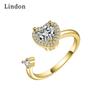 Классическое кольцо Lindon из медного сплава с цирконием, женские ювелирные изделия, свадебный подарок для вечеринки