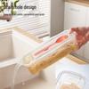 Japanese Microwaveable Noodle Box with Fork and Spoon, Transparent Storage Box with Lid for Fruits and Vegetables
