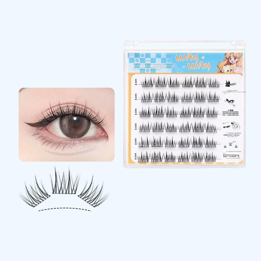 Sweet Self-adhesive Lash Clusters DIY False Eyelash Clusters Glue Free Fake Lashes  Makeup Tool