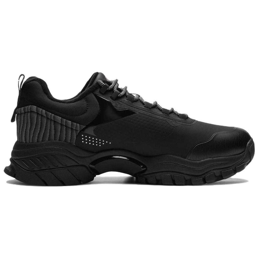 Li-Ning Comfortable Versatile Trendy Durable Warm Low-Top Casual Shoes Men Sneakers Black AGLU247-1