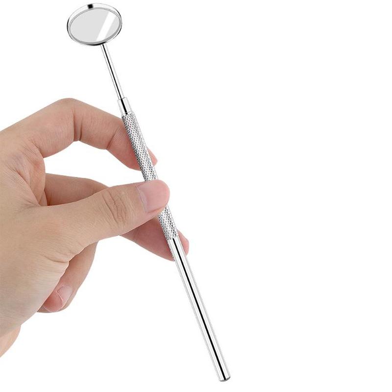 Стоматологическое зеркало с одной ручкой для передней поверхности, уход за полостью рта, гигиена осмотра зубов, стеклянное зеркало, ручка для зеркала