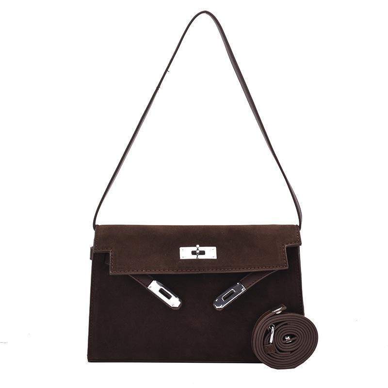 Премиальная ретро матовая сумка женская осенняя новая повседневная ручная маленькая квадратная сумка на одно плечо сумка-мессенджер