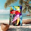 Christmas Gift Halloween Theme Bear Truck Coca Cola beach towel outdoor camping vacation swimming beach towel outdoor absorbent bath towel Y7