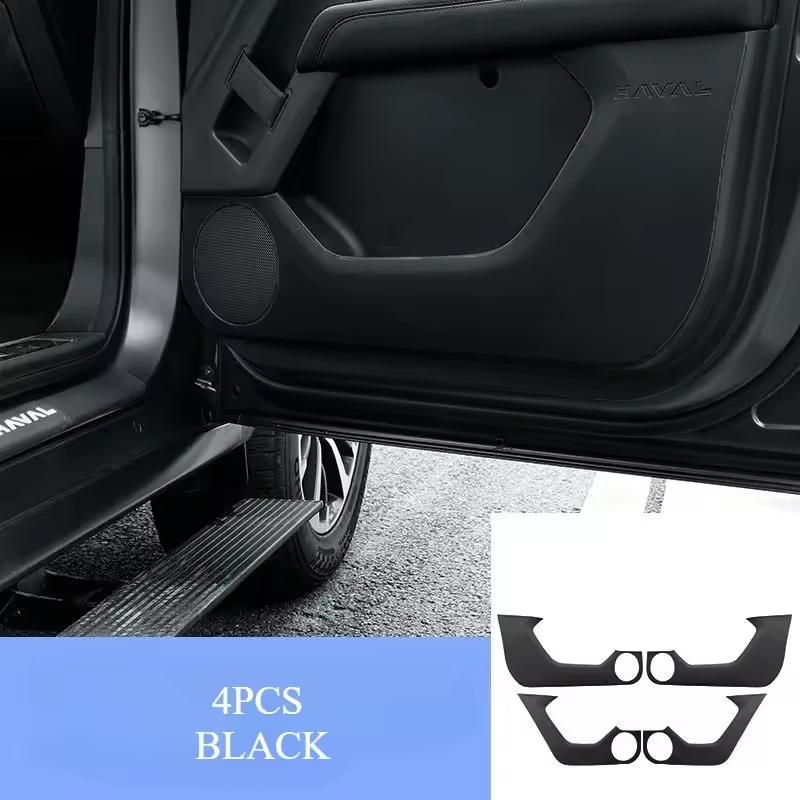 4 шт. Для Haval H9 2024 2025 Автомобильная Дверь Кожаная Анти-Пинок Внутренняя Боковая Пылезащитная Пленка на Кромку Защитная Наклейка Аксессуары