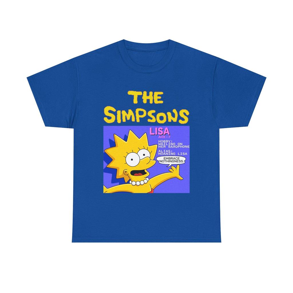 Lisa Simpson Cartoon Tee | Simpsons Arcade Game Bio Screen | 80's/90's Retro