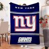 New York Giants Helmet Blanket Outdoor Flannel Blanket for Camping, Hiking, Garden Parties, Picnic Essentials,gift for family and friends