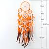 55cm White Dream Catcher Net with Feathers Handmade Wall Hanging Car Ornament Craft Home Decoration Decor Wind Chimes Dropship