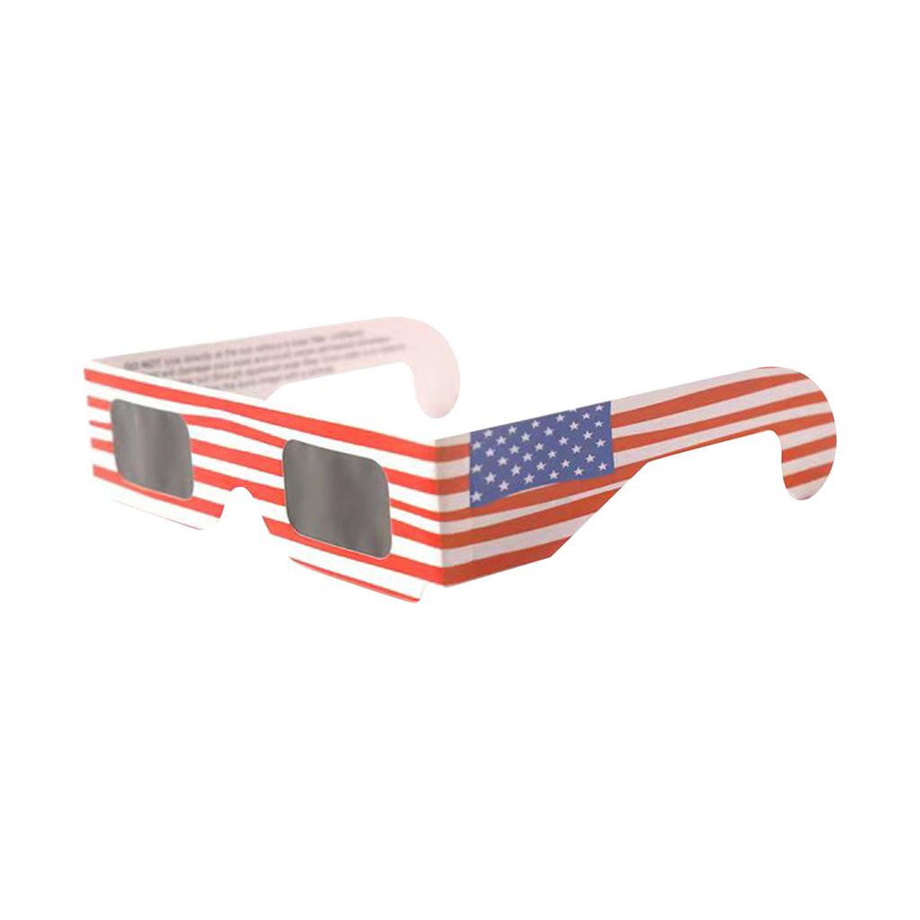 1pcs Paper Solar Glasses Random Color Total Observation Solar Glasses 3D Outdoor Anti-uv Viewing Glasses