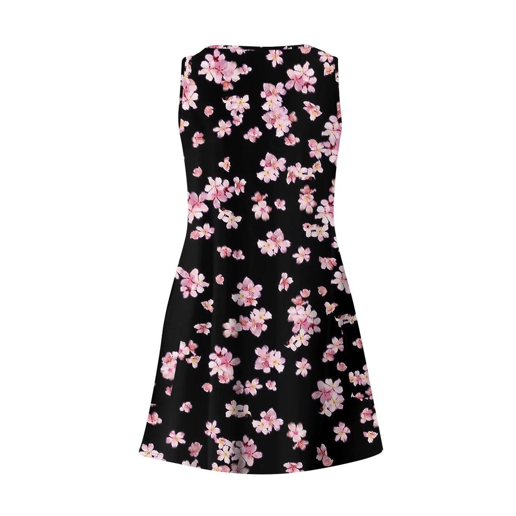 Женское повседневное платье с карманами. Летнее пляжное платье с v-образным вырезом. Свободные платья-майки.