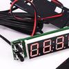 Automobile Car Clock Temperature Voltage Monitor Panel Meter LED Digital Display Compact Premium