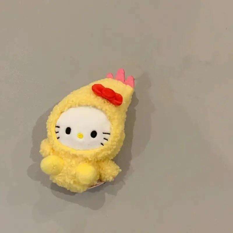 Очаровательный брелок-плюш Hello Kitty Брокколи Милые Овощи Кавайный Дизайн С Розовой Биркой