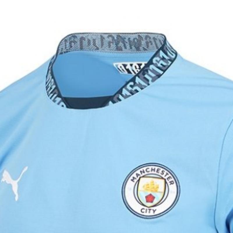 Puma Man City Home Ls Джерси с длинным рукавом Джерси Manchester City 2024 25