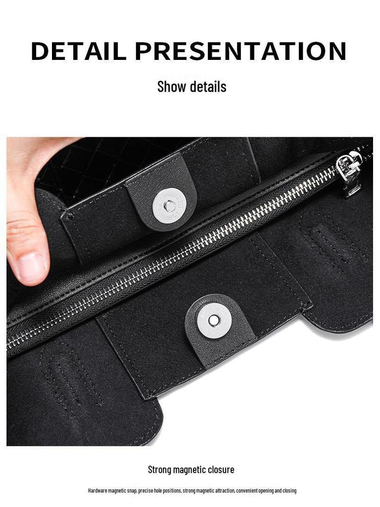 Женская плетеная сумка-тоут из натуральной кожи высокого класса - Большая вместимость, Универсальная сумка из коровьей кожи