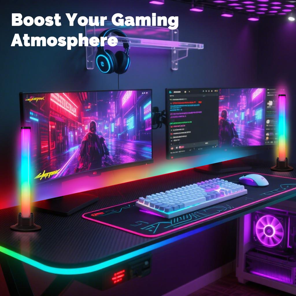 RGB Световая панель с приложением и ИК-пультом управления, 18 миллионов цветов, синхронизация с музыкой для игр и домашнего кинотеатра