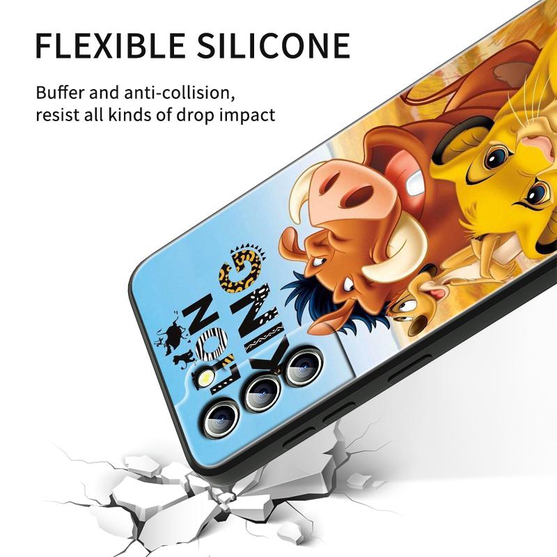 Аниме Король Лев для Samsung Galaxy S24 S23 S22 S21 S20 FE S10 S10E Plus Ultra Pro Lite 5G черный чехол для телефона из ТПУ