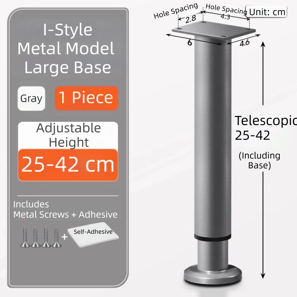Adjustable Height Furniture Support Legs Heavy-Duty Bed Beam Support Leg Bed Bottom