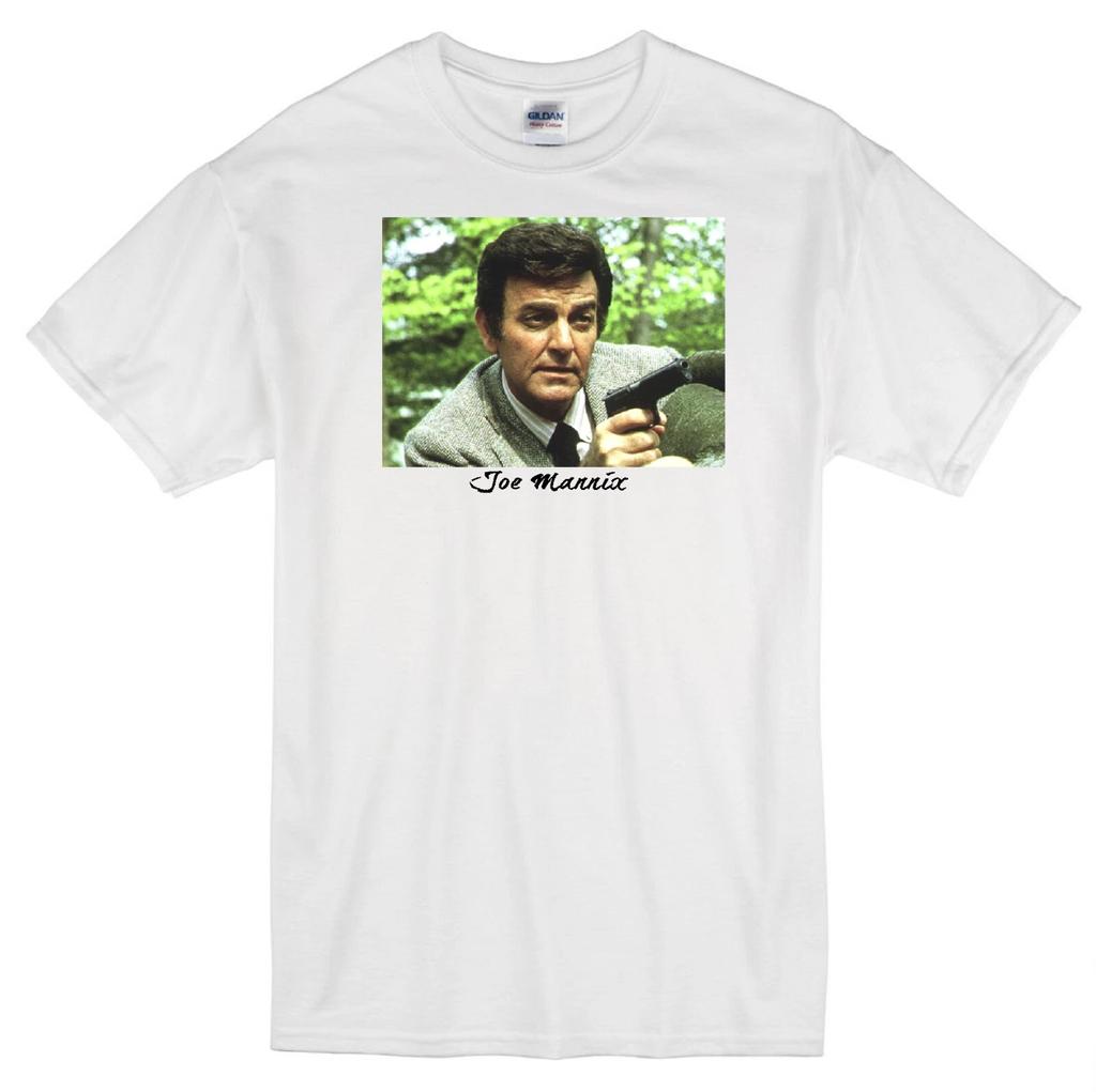 JOE MANNIX PRIVATE DETECTIVE MIKE CONNORS LAPD CRIME RETRO TV WHITE T-shirt