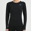 Li Ning Badminton Series однотонный свитер с логотипом и круглым вырезом, облегающий свитшот с длинными рукавами, женская толстовка черного цвета AUDR110-1