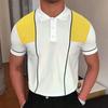 New Men'S Polo Shirt Made Of Pure Cotton With Dropped Shoulders High-Quality Loose Fit For Fitness Versatile For Daily Exercise Short Sleeved Casual