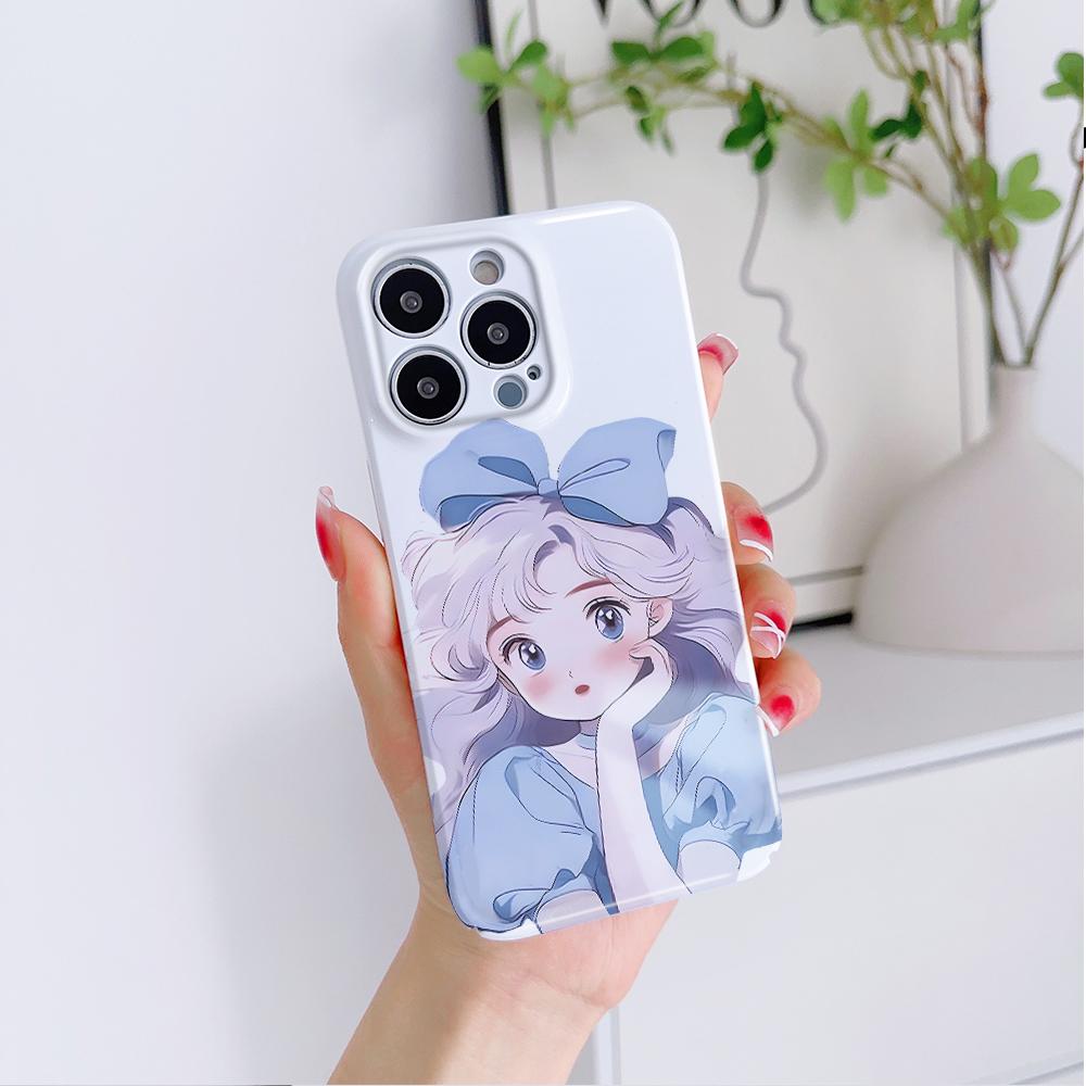 Все включено Пленка Чехол для телефона Мультяшный Модный дизайн Жесткий чехол Полная защита Защита камеры Чехол для iPhone Huawei Honor Vivo Google