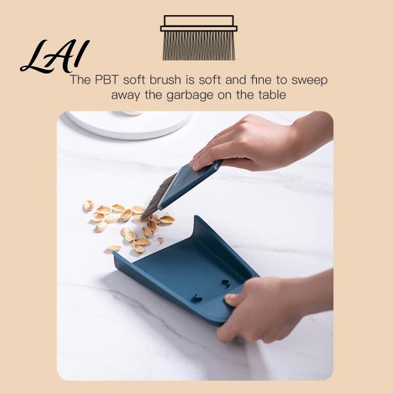 Desktop Dust Cleaning Kit Small Broom And Dustpan Set Keyboard Sofa Gap Hand for Car Interior Sweeper Compact Handheld Scratch-Free Tool Home Office