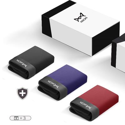 MiiOW 3 шт. графеновое мужское нижнее белье мужские шорты-боксеры из ледяного шелка дышащие шорты на плоской подошве 5XL шорты-боксеры