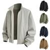 New Men's Zipper Casual Jacket American Flying Fashion Stand Collar Loose Size Men's Coat