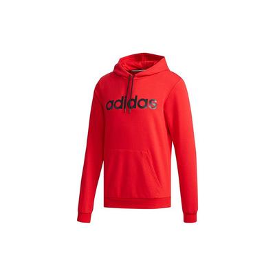 adidas Повседневный пуловер с капюшоном с нео-логотипом, мужская толстовка с капюшоном красного цвета EA3525