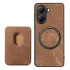 For Xiaomi Redmi Turbo 4 5G Magnetic Case Leather Back Cover with Detachable Card Holder