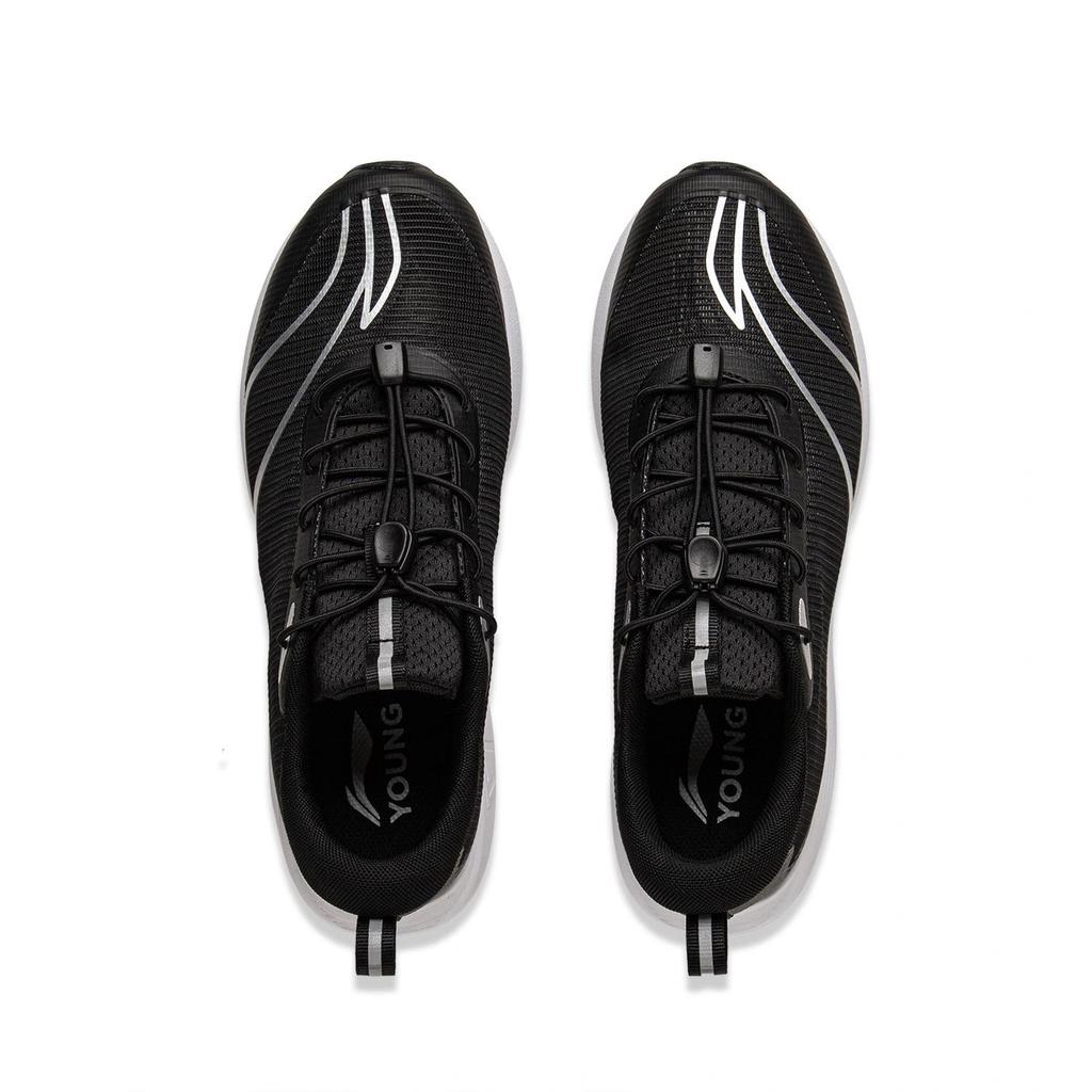 Li Ning Kids Running Leisure V1 Comfortable Fashionable Simple Kids Running Shoes Black YKFV054-3