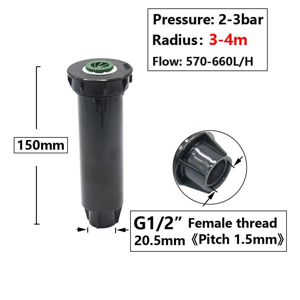 Irrigation Pop-up Sprinklers Replacement Scattering Nozzles 0~360 Degree Adjustable Garden Park Farm Grass Lawn Crops Watering