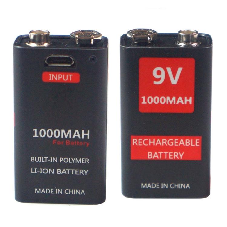 9 Volt Li-ion 1000mah Lithium Battery for RC Helicopter Model Microphone Toy