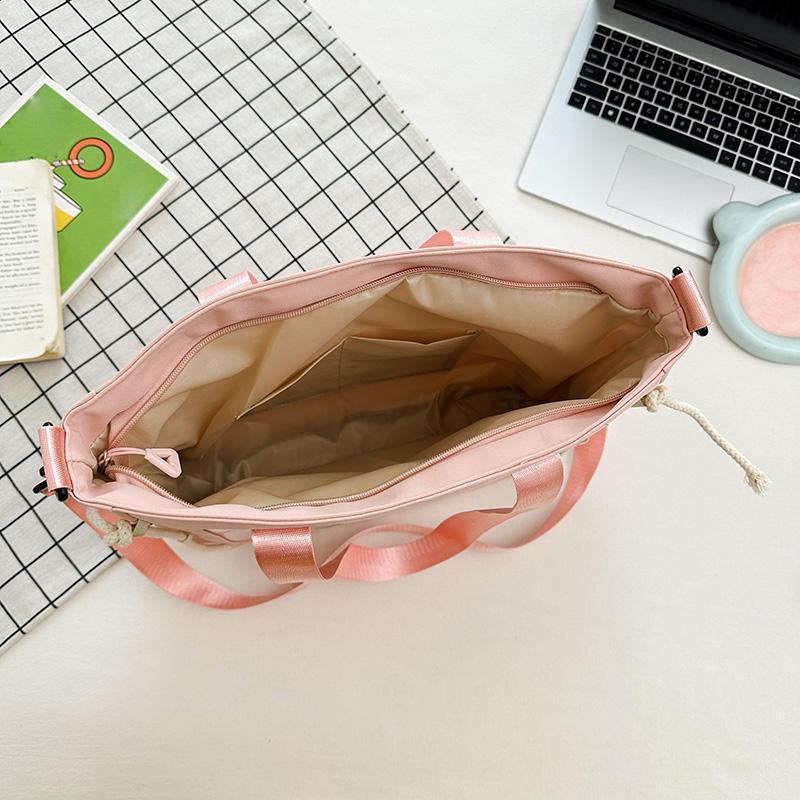 Сумка-тоут большой вместимости, студенческая сумка для занятий, женская сумка через плечо CLE