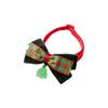 Christmas Pet Bow Tie  - Festive Plaid Dog  Collar Accessory For Holiday Parties & Photos