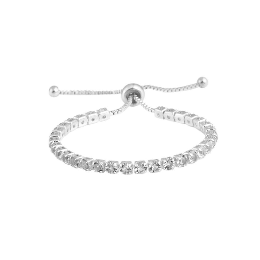 Light Luxury Inlaid Zircon Bracelet Women Adjustable Crystal Bracelet