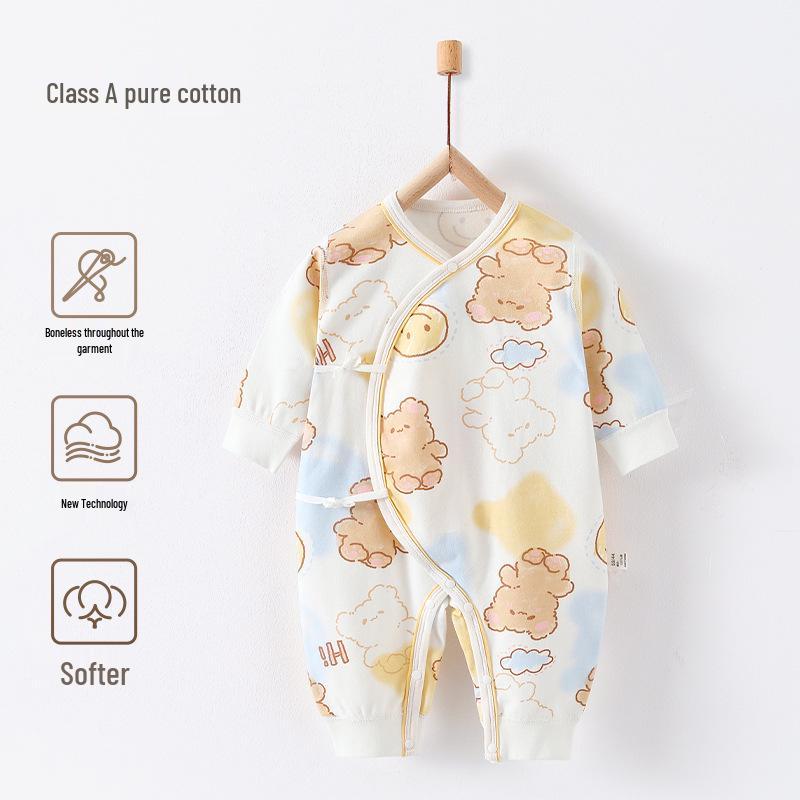 Детский боди из чистого хлопка - Монашеский комбинезон для новорожденных на все сезоны (0-3 месяца)