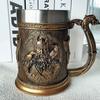 1pc 600ML Medieval Vintage Beer Cups, Stainless Steel Coffee Cups, Creative Viking Mugs, Bar Decorations, Resin Crafts