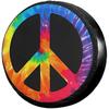 Чехол на запаску Tie Dye Знак Мира, Водонепроницаемый, Пылезащитный Чехол на Колесо для Прицепа, Внедорожника