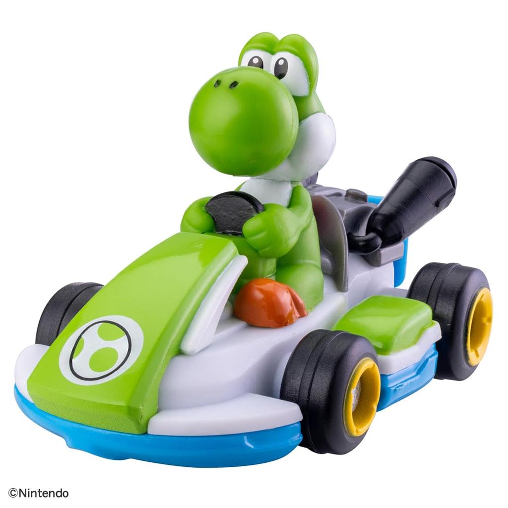 Takara Tomy Drift Tomica Mario Kart Drift Starter Set Yoshi Standard Kart Miniature Car Toy for Ages 3 and Up &