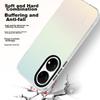 Baozou Phone Case for Huawei P50/P50E, Silicone Soft Edge Simple Anti-Drop Laser Gradient Premium Frosted Hard, Gray