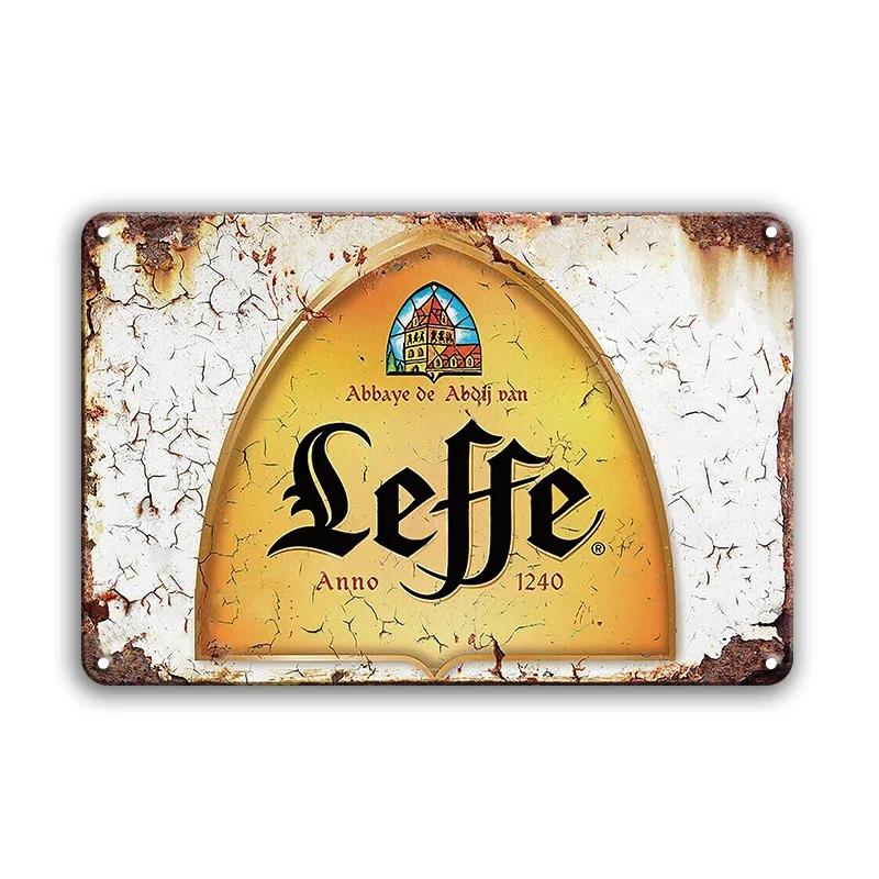 Ретро бельгийский пивной бренд постер винтажный знак металлический знак декоративная табличка для комнаты бар паб человек пещера клуб настенное украшение