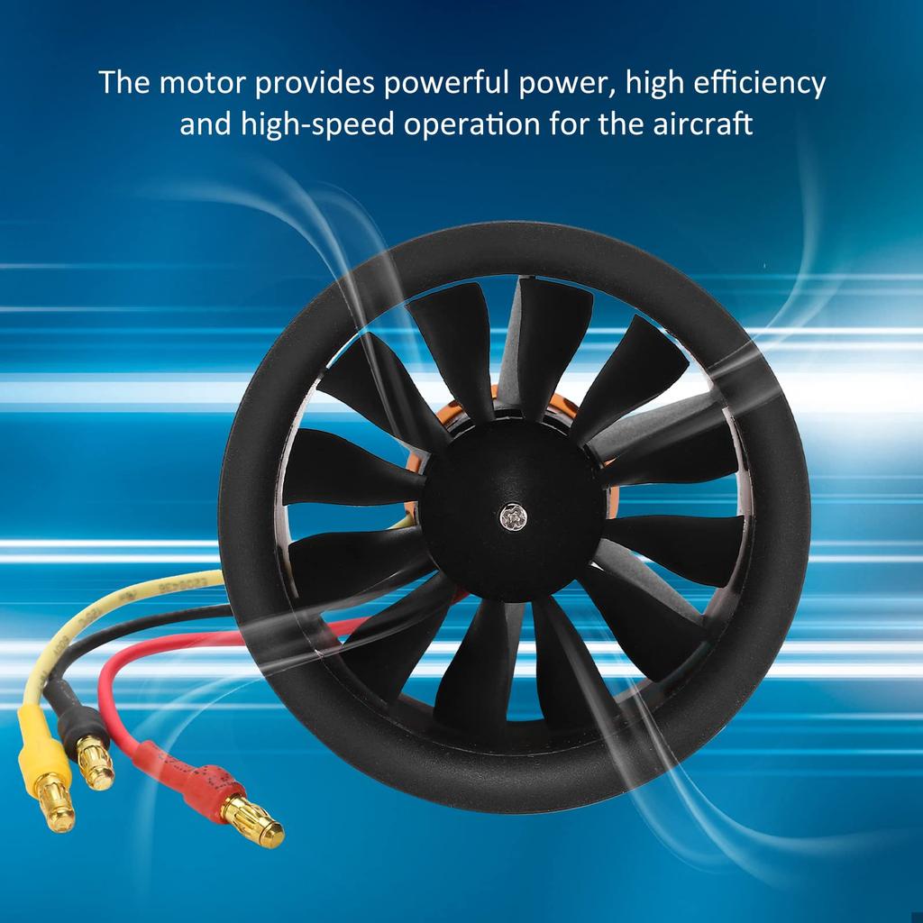 QX-Motor 50мм EDF 12-лопастной канальный вентилятор с бесколлекторным двигателем QF2611-4600KV 3-4S для радиоуправляемых самолетов, CW, прочный, для длительного использования